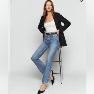 Reformation: Cynthia High Rise Straight Jeans